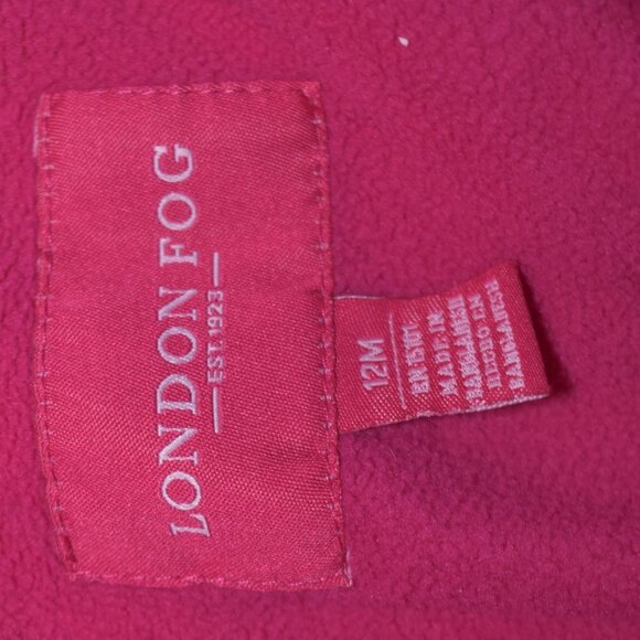 London Fog Baby Girls Pink Jacket  Size 12M Quilted - Picture 6 of 7